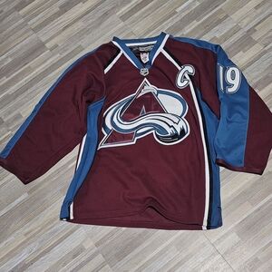 Men's Maroon and Blue Hockey Jersey